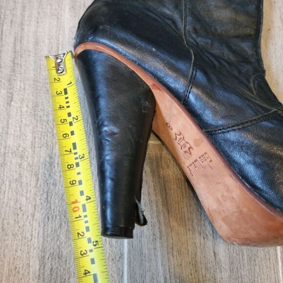 Gee Wawa Black Lesther Over Knee Platform Boot - Picture 16 of 17